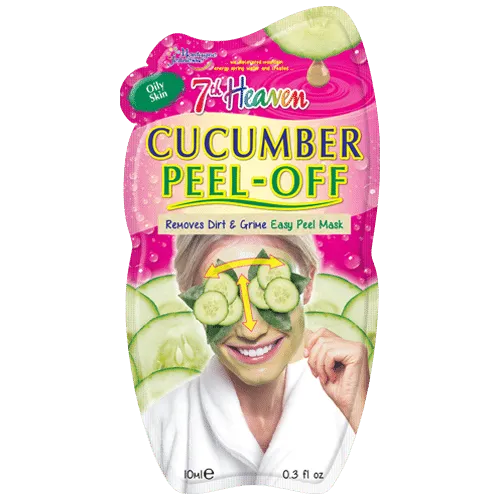 7th Heaven Cucumber, Peel Off Face Masque (Maseczka peel - off do twarzy z ogórkiem)