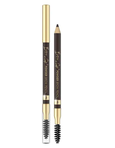 Eveline Cosmetics Brow & Go!, Powder Brow Pencil (Kredka pudrowa do brwi) - 2