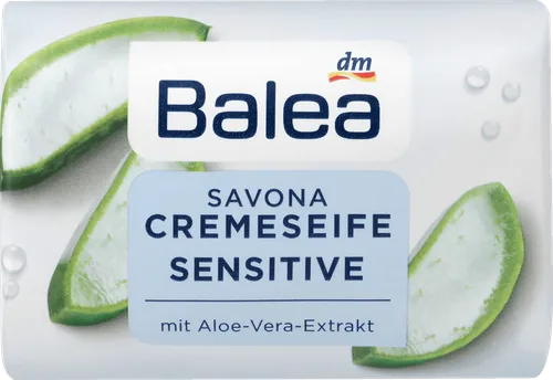 Balea Cremeseife sensitive mit Aloe-Vera-Extract (Mydło w kostce 'Sensitive' z ekstraktem z aloesu)