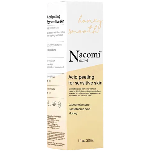Nacomi Next Lvl, Honey Smooth Acid Peeling for Sensitive Skin (Peeling kwasowy do skóry wrażliwej)