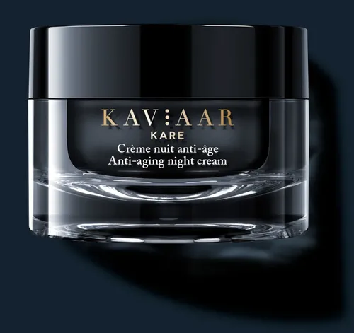 Kaviaar Kare Anti-Age Night Cream, Caviar + Hyaluronic Acid (Przeciwzmarszczkowy krem na noc z kawiorem i kwasem hialuronowym)