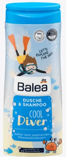 Balea 2in1 Cool Diver Dusche & Shampoo (Żel pod prysznic i szampon)