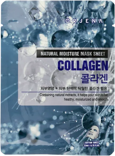 Orjena Natural Moisture Mask Sheet Collagen (Maska w płachcie z kolagenem odmładzająca)