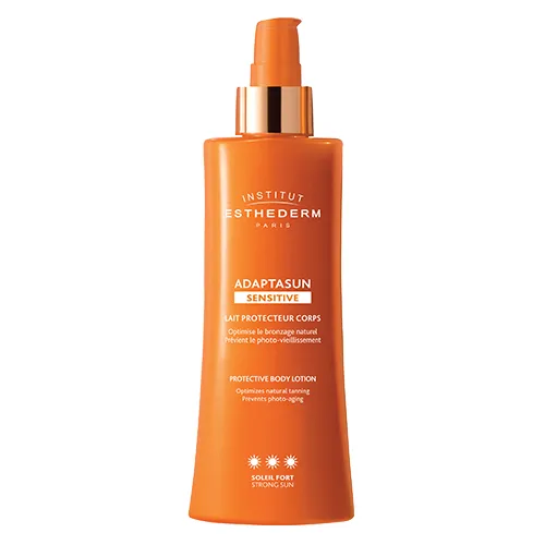 Institut Esthederm Adaptasun Sensitive, Protective Body Lotion Strong (Mleczko ochronne do ciała przyśpieszające opalanie, dla skóry wrażliwej) - 2