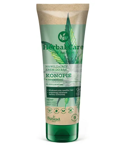 Herbal Care Nawilżający krem do rąk `Konopie z ceramidami`