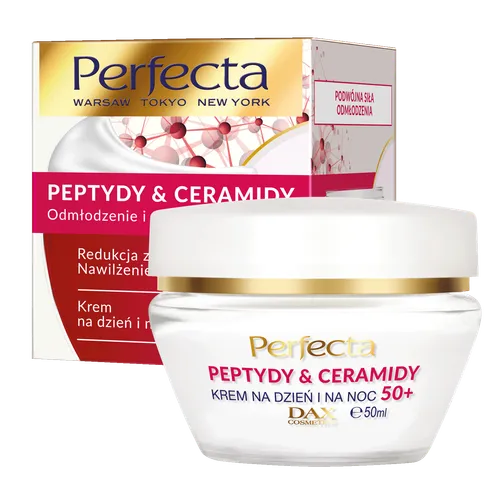 Perfecta Peptydy & Ceramidy, Krem na dzień i na noc 50+