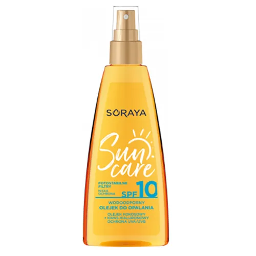 Soraya Sun Care, Wodoodporny ochronny olejek do opalania z olejkiem kokosowym SPF 10