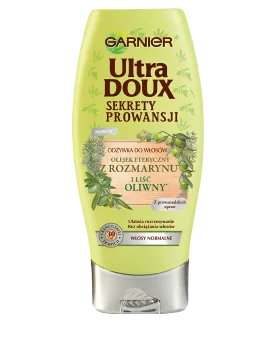 Garnier Ultra Doux, Sekrety Prowansji, Odżywka do włosów normalnych `Olejek eteryczny z rozmarynu i liść oliwny`