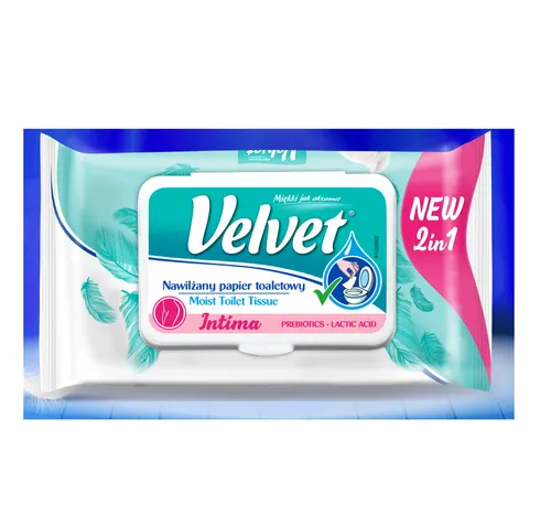 Velvet Intima, Nawilżany papier toaletowy - 3