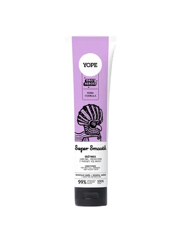 Yope Daily Heroes, Super Smooth, Odżywka do włosów łamliwych, zniszczonych i puszących się (nowa wersja)