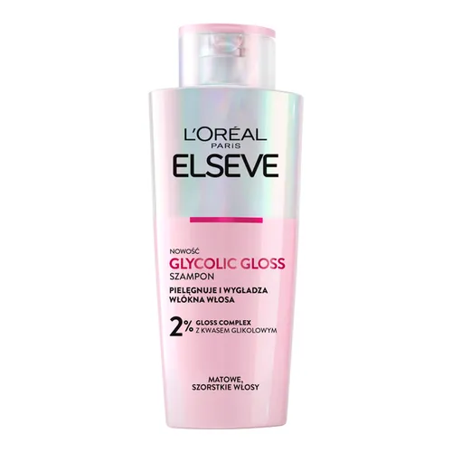 L'Oreal Paris Elseve, Glycolic Gloss, Szampon do włosów matowych i szorstkich