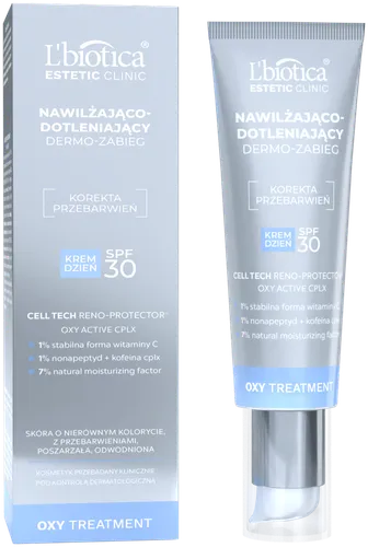 L'biotica Estetic Clinic, Oxy Treatment, Nawilżająco-dotleniający dermo-zabieg krem na dzień SPF 30