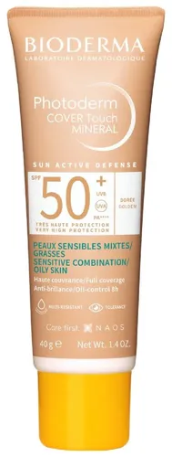 Bioderma Photoderm Cover Touch Anti-Brillance/Anti-Shine Fluid SPF 50+ (Fluid koloryzujący z filtrem do twarzy SPF 50+) - 1