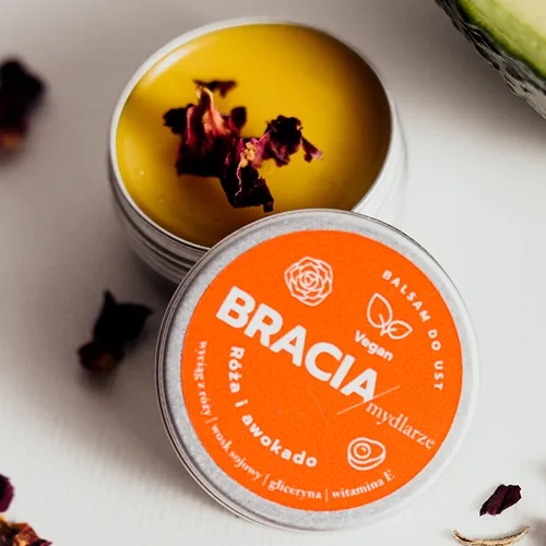 Bracia Mydlarze Balsam do ust `Róża i awokado`