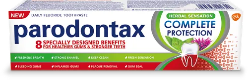GlaxoSmithKline Parodontax, Complete Protection Herbal Sensation (Pasta do zębów zapobiegająca krwawieniu dziąseł)