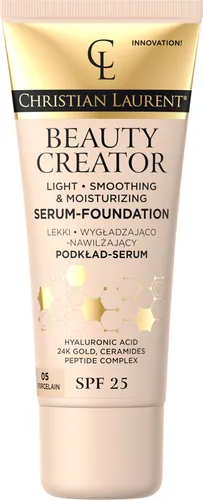 Christian Laurent Beauty Creator, Lekki wygładzająco-nawilżający podkład-serum SPF 25