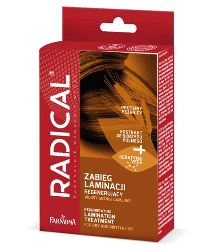 Radical Regenerujący zabieg laminacji do włosów suchych i łamliwych - 1