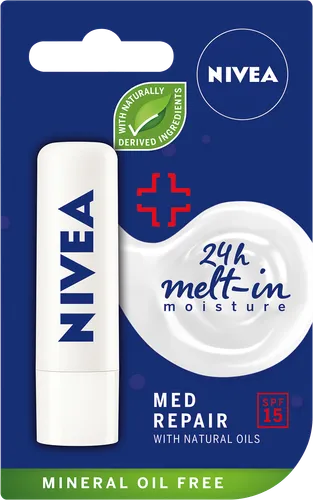 Nivea Med Repair, 24h Melt-in Moisture SPF 15 (Pielęgnująca pomadka do ust) - 1