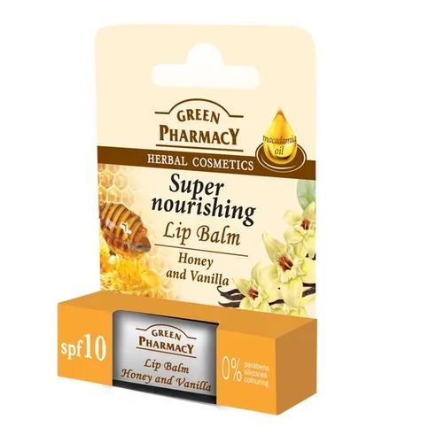 Green Pharmacy Odżywczy balsam do ust SPF 10 `Miód i wanilia` - 2