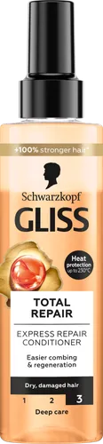 Schwarzkopf Gliss Total Repair, Ekspresowa odżywka regeneracyjna do włosów suchych i zniszczonych - 1