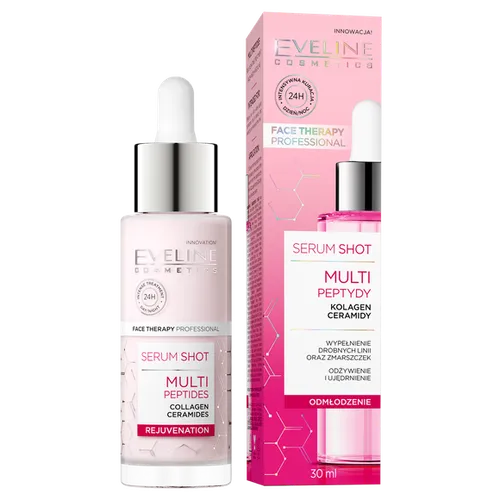 Eveline Cosmetics Face Therapy Professional, Serum Shot `Multi peptydy, kolagen, ceramidy`
