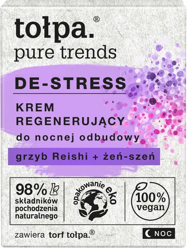 Tołpa Pure Trends, De-stress, Krem regenerujący do nocnej odbudowy - 2