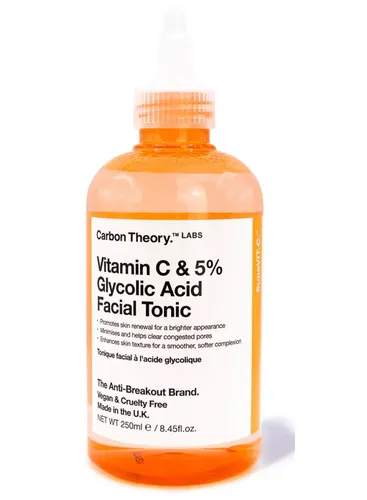 Carbon Theory Vitamin C & 5% Glycolic Acid Facial Tonic (Tonik do twarzy z kwasem glikolowym i witaminą C)