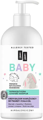 AA Baby, Krem-balsam nawilżający do twarzy i ciała