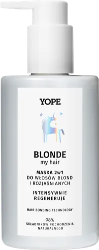 Yope Blonde My Hair, Maska 2w1 do włosów blond i rozjaśnianych