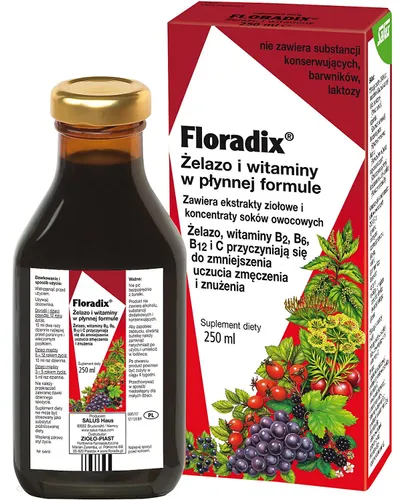 Floradix Żelazo i Witaminy, Suplement diety