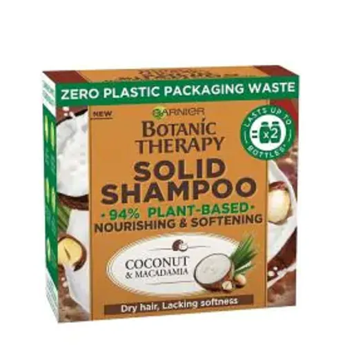 Garnier Botanic Therapy, Coconut & Macadamia Solid Shampoo (Szampon do włosów w kostce)