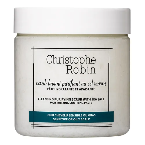 Christophe Robin Scrub Lavant Purifiant au Sel Marin [Cleansing Purifying Scrub with Sea Salt] (Myjący peeling oczyszczający z solą morską do skóry głowy)