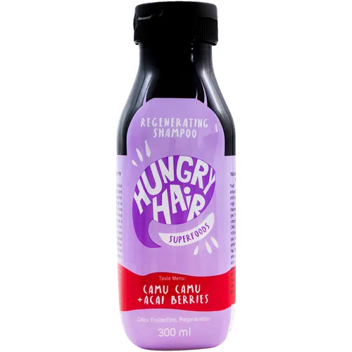 Hungry Hair Superfoods, Regenerating Shampoo Camu Camu + Acai Berries (Regenerujący szampon do włosów)