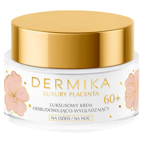 Dermika Luxury Placenta, Luksusowy krem odbudowująco-wygładzający na dzień i na noc 60+