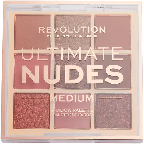 Revolution Beauty (Makeup Revolution) Ultimate Nudes Medium Eyeshadow Palette (Paleta 9 cieni do powiek) - 1