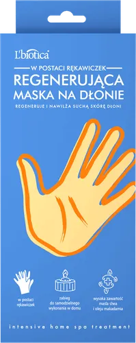 L'biotica Regenerująca maska na dłonie w postaci rękawiczek