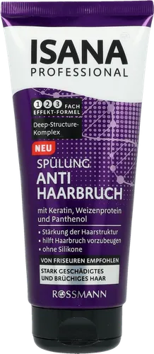 Isana Professional, Anti-Haarbruch Spulung  [ Aufbau & Stärkung] (Odżywka przeciw łamaniu się włosów `Wzmocnienie i odbudowa`) - 2