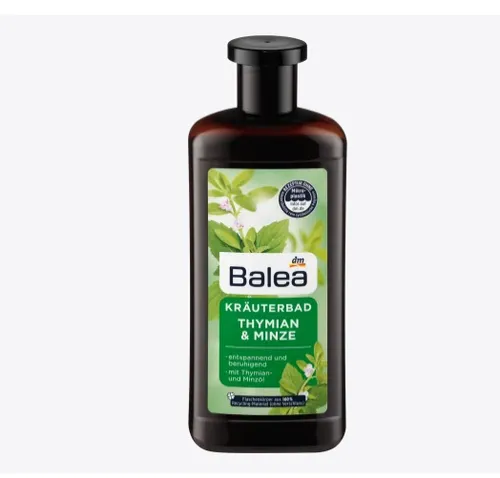 Balea Krauterbad Thymian & Minze (Ziołowy płyn do kąpieli z olejkiem z tymianku i mięty)
