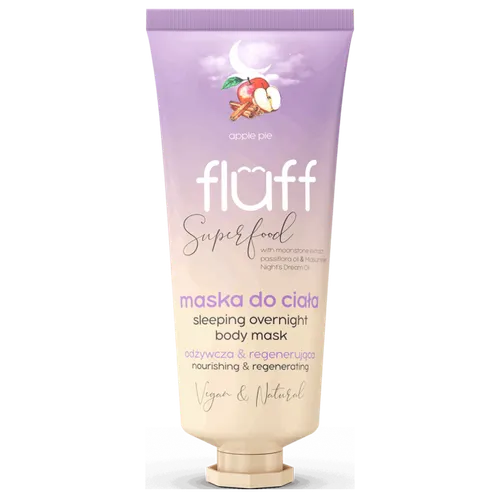 Fluff Superfood, Sleeping Overnight Body Mask Apple Pie (Maska do ciała `Szarlotka`)