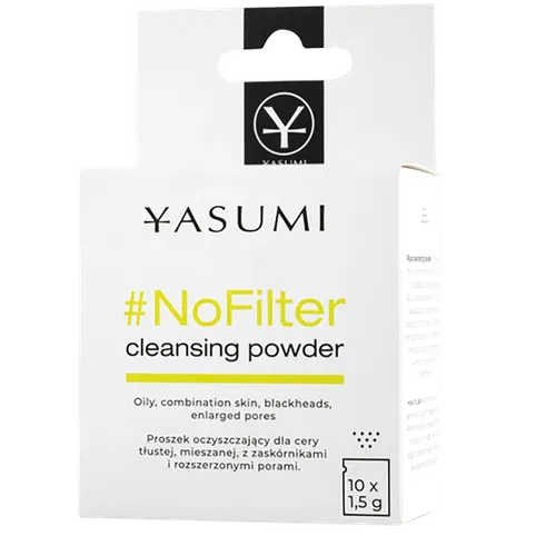 Yasumi #NoFilter, Cleansing Powder (Proszek oczyszczający dla cery tłustej, mieszanej, z zaskórnikami i rozszerzonymi porami)