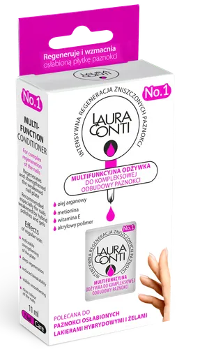 Laura Conti Multifunkcyjna odżywka do kompleksowej odbudowy paznokci No. 1