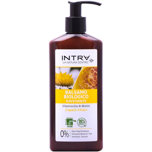 Intra Balsamo Biologico Ravvivante Camomilla & Miele (Rewitalizująca odżywka do włosów)