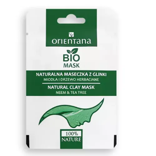 Orientana Bio Mask, Naturalna Maseczka z glinki `Miodla i drzewo herbaciane` - 1