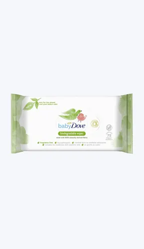 Dove Baby, Chusteczki nawilżane biodegradowalne