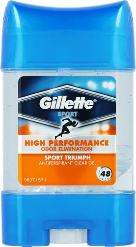 Gillette Sport, Triumph Sport Antiperspirant Clear Gel 48h (Antyperspirant w żelu dla mężczyzn)