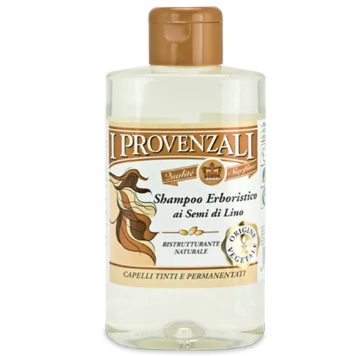 I Provenzali Shampoo Erboristico ai Semi di Lino (Szampon z ekstraktem z nasion lnu do wlosow farbowanych i suchych)