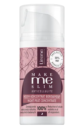 Lirene Dermoprogram Make Me Slim Anticellulite, Nocny koncentrat borowinowy