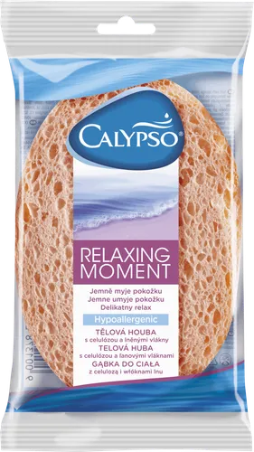Calypso Relaxing Moment, Hypoallergenic Sponge (Gąbka do ciała z celulozą i włóknami lnu)