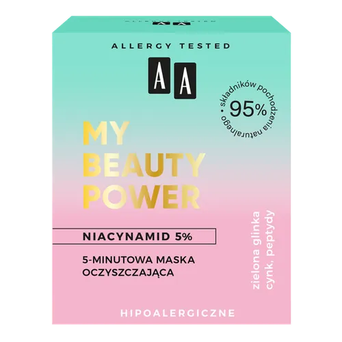 AA My Beauty Power, Oczyszczająca maska do twarzy - 1