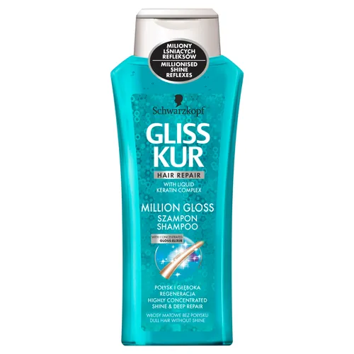 Schwarzkopf Gliss Million Gloss, Szampon do włosów zapewniający świetlne refleksy